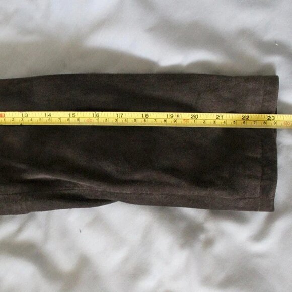 Eddie bauer brown suede coat 3/4 length - Picture 5 of 7